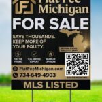 large flat fee mls yard sign large flat fee mls yard sign